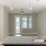 Living area behind the kitchen space